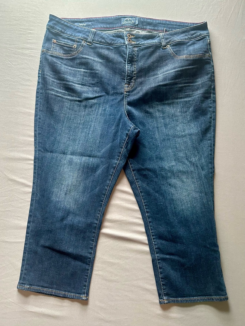 Lucky Brand Women's Dark Blue Emma Crop Jeans (20W)